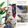 thumbnail image 5 of Yayeee 4 Pack Dining Chair Covers Stretch Parson Chairs Slipcovers Seat Protector, American Eagle Pattern, 5 of 6