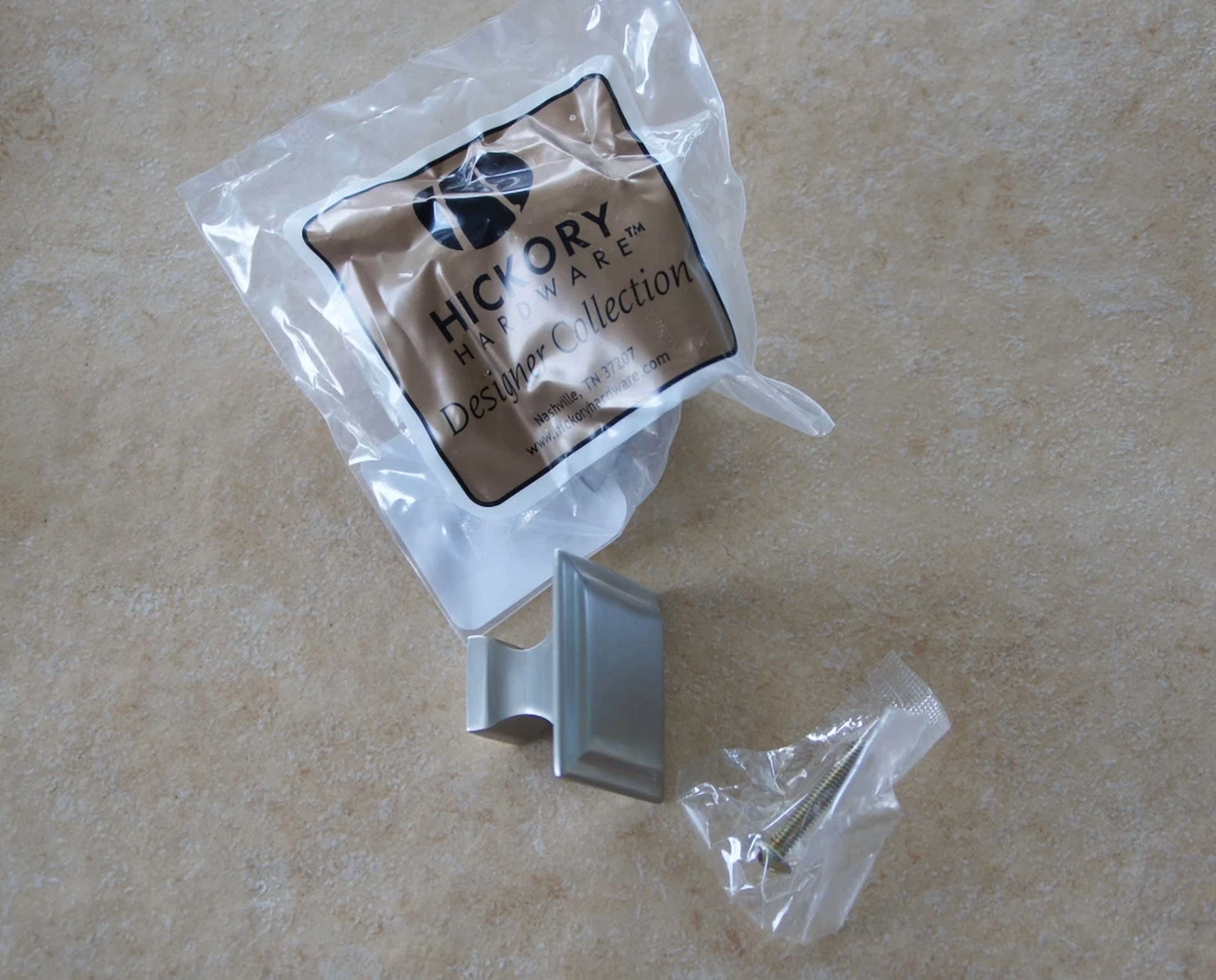 Hickory Hardware Square Cabinet Knob Solid Brass Satin Nickel - P3271-Sn -10 Ct