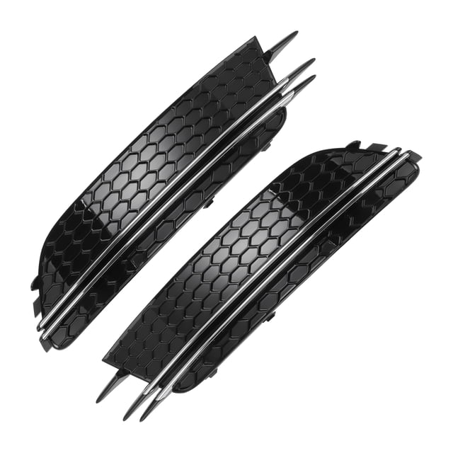 Ofertas Únicas 1 Par de Rejilla de Luz de Niebla Frontal para Audi A6 C7 2012-2015 No.4G0807681F/4G0807682F Tonalidad Negra y Plateada