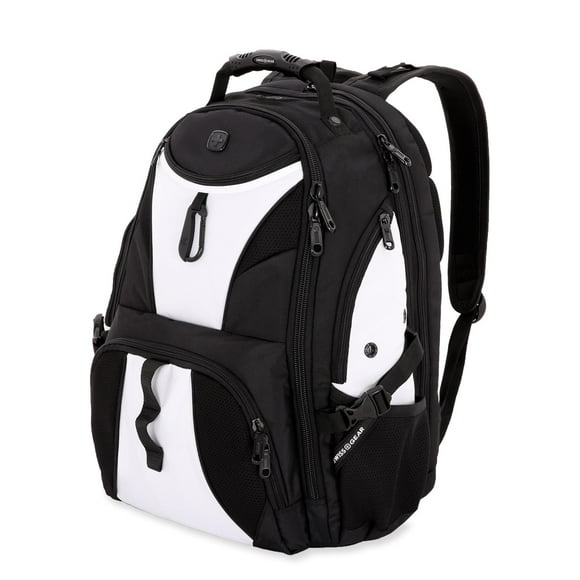 Mochila para portátil SwissGear 1900 Scansmart TSA 17 pulgadas blanco/negro