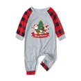 thumbnail image 2 of Odeerbi Christmas Pajamas for Family Holiday Long Sleeve Family Christmas Pajamas Matching Sets Infant Casual Printed Top with Bottom Outfits Home Wear Sleepwear Family Matching PJs Set Red, 2 of 5
