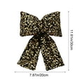 thumbnail image 3 of RKZDSR 11.8-Inch Sequined Christmas Bow - Decorative Hanging Ornament for Tree, Window & Holiday Decor (5 Colors: Gold/Red/Silver/Pink/Black), 3 of 8