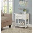 thumbnail image 2 of Comfort Pointe Clara Table de Chevet en Bois à 2 Tiroirs Blanc, 2 of 10