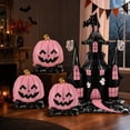 thumbnail image 6 of Halloween Standing Foil Balloons Set - 4 Pack Black & Pink Haunted Castle and Pumpkin Foil Balloons, 59" Self-Standing Air-Fill Halloween Decorations for Party, Haunted House, Yard & Indoor Decor, 6 of 7