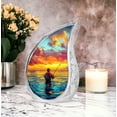 thumbnail image 5 of SABURIAL Fishing Urn - Memorial Urn for Human Ashes - Combo 3 - Large with 3 Inch Pack of 4 - Human Remains for Mom & Dad - Keepsake Urns for Men & Women - Decorative Urns, 5 of 7