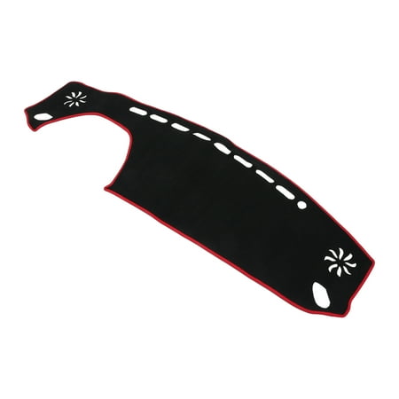 Unique Bargains Dash Cover for Toyota GR86 Non-Slip | Center Console Dash Cover Mat Black Red 1 Pcs