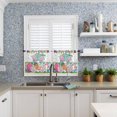 thumbnail image 6 of Kitchen Curtains Set, Spring Easter Gnomes Kitchen Curtains and Valances Set, Colorful Eggs Watercolor Polka Dots Rod Pocket Tier Curtains 24 Inch Length for Cafe/Bedroom Windows, 6 of 6