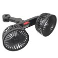 thumbnail image 1 of Abanicador del Ventilador de enfriamiento del respaldo del asiento del automóvil Ventilador portátil de doble cabezal con carga USB Ventilador de ventilación automático de rotación de 360 grados Enfri Irfora Abanicador del, 1 of 7