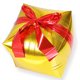 thumbnail image 1 of Globo de película de aluminio en forma de caja de regalo para decoración de cumpleaños de boda dorado, 1 of 6