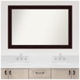 thumbnail image 2 of Amanti Art Custom Framed Wall and Bathroom Mirror (33.25 x 49.25 in.), Coffee Bean Brown Frame, 2 of 7