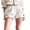 White, variant on LMLYSoH Women's Bloomers Loose Eyelet Embroidery Elastic Waist Ruffled Trim Bubble Lounge Shorts for Summer