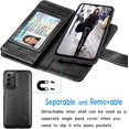 thumbnail image 3 of Tiflook Galaxy A23 4G Case,Samsung A23 5G / SM-A236 Wallet Case,Luxury PU Leather Cash Credit Card Slots Holder Carrying Folio Flip Cover [Detachable Magnetic Hard Case] Kickstand [Black], 3 of 6