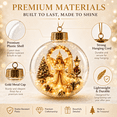 thumbnail image 7 of Glowing Christmas Story Ornament, 3.15in Light-Up Mini Holiday Scene with Warm LED Light, Festive Keepsake Gift for Home Christmas Party Tree Mantel Holiday Decoration, E, 7 of 7