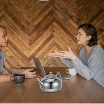 HEMOTON Coffee Table Pot Teapot Checkered Tea Kettle Insulated Teapot Stainless Maker Metal Kettle Teapot Warmer Kitchen Restaurant