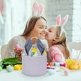 thumbnail image 6 of TOOPTY Personalized Easter Basket for Kids - Customizable Bunny Basket with Name, Easter Decorative Storage Bin for Egg Hunt Gifts, 6 of 7
