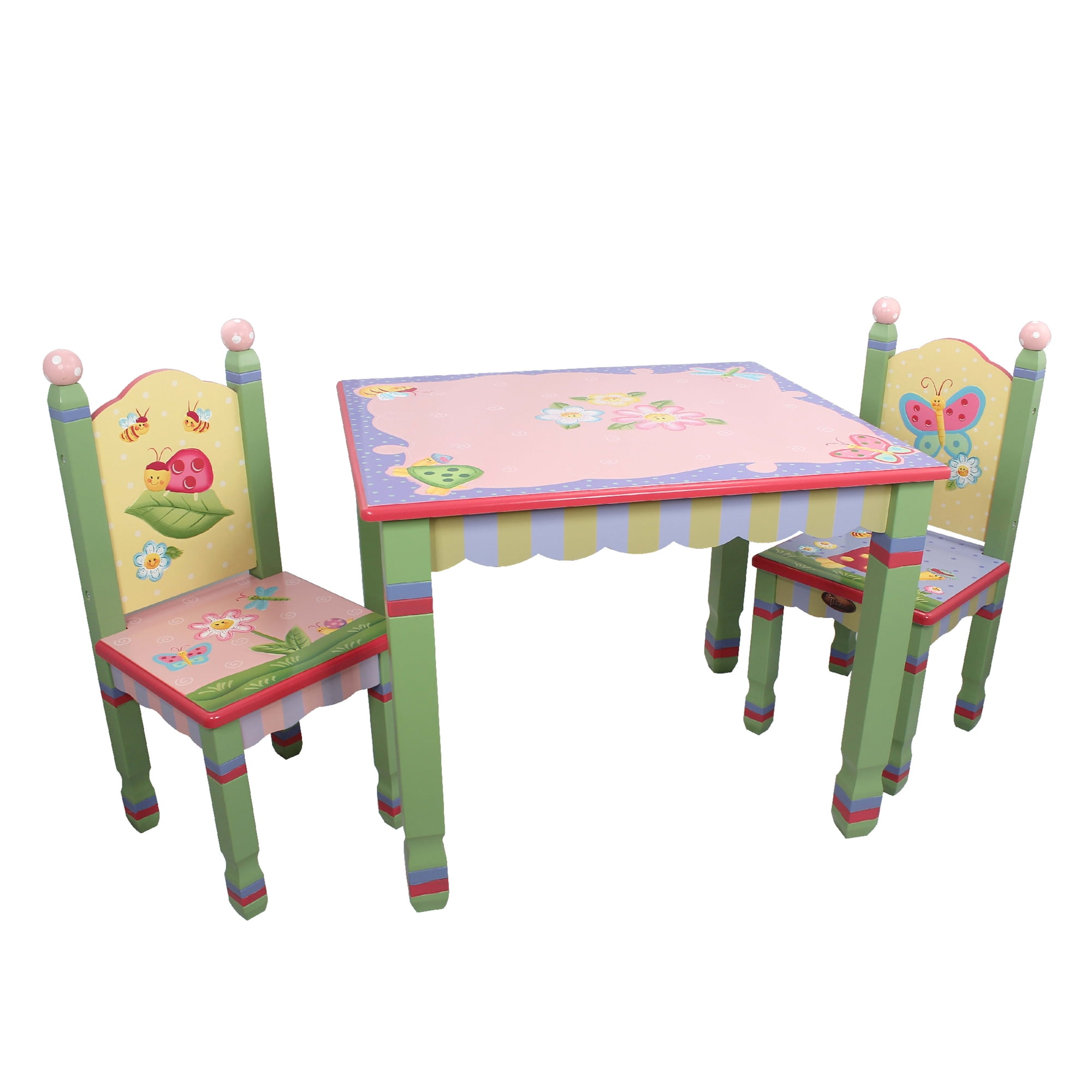 Learning Table/Kid Picnic Table/Cute Bedroom Furniture/Boy Furniture/Baby Girl Table Set/Kid Desk Chair Labebe Wooden Activity Table Chair Set Bird Printed White Toddler Table with Bin for 1-5 Years