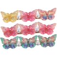 thumbnail image 2 of 3pcs Hair Clips Women Butterfly Hairpins Metal Hair Clips Kids Hair Accessories for Teen Girls, 2 of 3