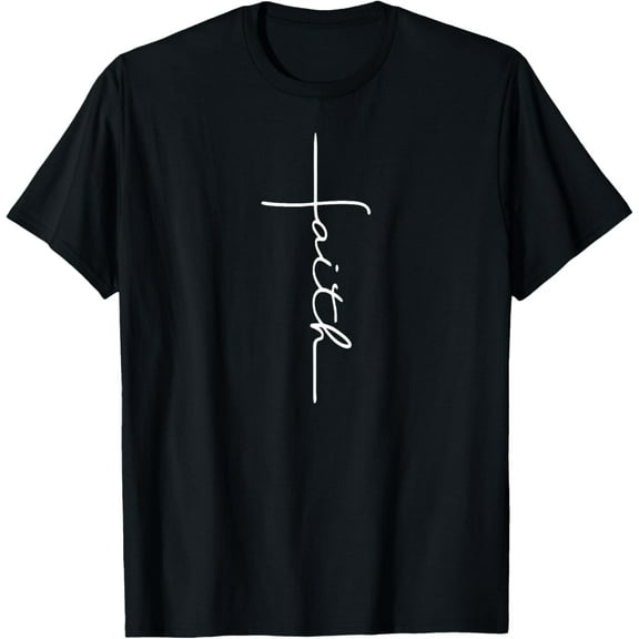 Faith Cross T-Shirt Christian T Shirt for Men Women Kids T-Shirt