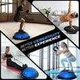 thumbnail image 4 of Yes4All Upgrade Combo Half Balance Trainer Ball with Resistance Bands & Pilates Ball (Black, Blue) for Training Core Strength, 4 of 5