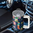 thumbnail image 5 of 30 oz Christmas Bells Tumbler with Handle and Straw, Stainless Steel Insulated Holiday Cup 30 oz, Leak Proof Mug, Festive Gift for Women, 5 of 5