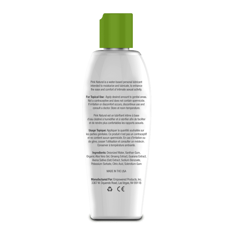 PINK Natural Water-Based Gel Personal Lubricant for Women, 4.7oz Bottle -  Walmart.com