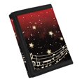 thumbnail image 2 of Uourmeti Christmas Trifold Card Wallet Featuring Music Snowflake, Lightweight Polyester Kids Wallet for School and Outdoor Sports, 2 of 6