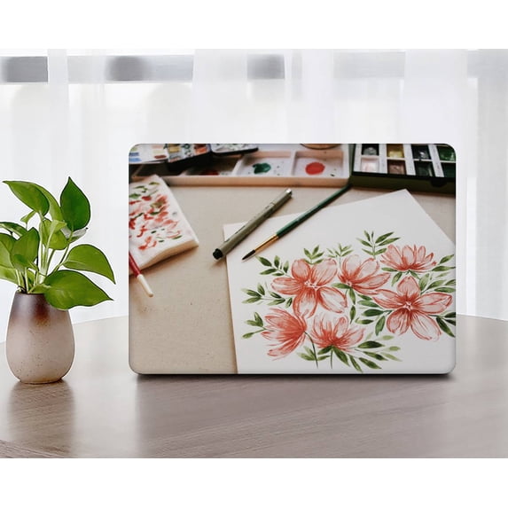 KSK KAISHEK Hard Case Compatible MacBook Pro 16 inchs 2023 - 2021 A2780 A2485 + Black Keyboard Cover, Flower 1917