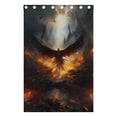 thumbnail image 5 of Bird Wings Fire Houses Curtains Black Out 72 Inch Length Curtains for Sliding Glass Doors Bedroom Living Room 2 Pack, 5 of 6