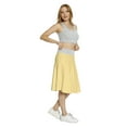 thumbnail image 4 of Women's Floral Monochrome Daisies Vintage A-line Printed Skirt Casual Wear, 3XL, Yellow and White, by Ambesonne, 4 of 6