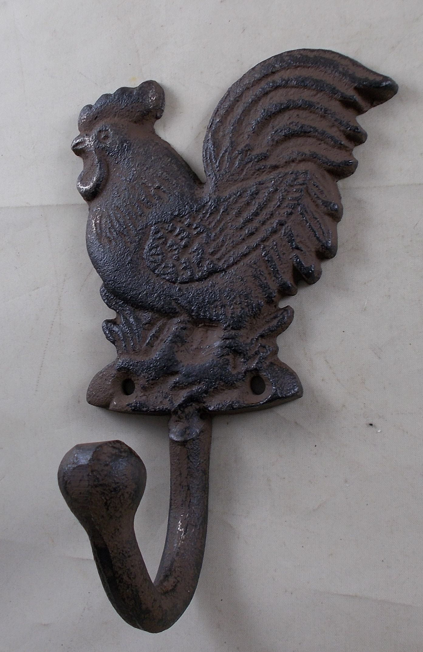 Cast Iron Rooster Coat Hook 