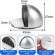 thumbnail image 2 of Set of 6 Adhesive Stainless Steel Door Stops/Stops, Blocks with Rubber Bumpers, Floor Door Stop Protection for Doors and Walls (Silver), 2 of 4
