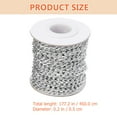 thumbnail image 3 of Miangastore 1 Roll Aluminium Chain Twisted Link Chains DIY Crafts Chain Bag Garment Chain, 3 of 8