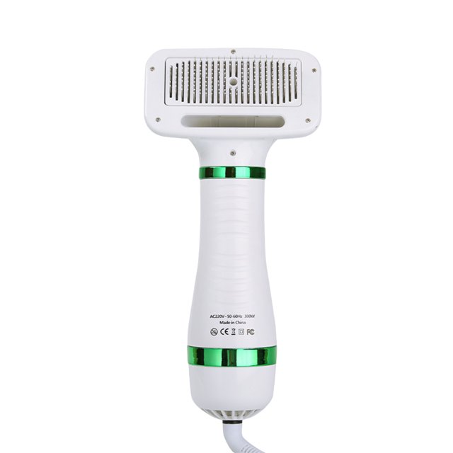 Peine de pelo para gatos, soplador de pelo para perros, secador de pelo portátil, accesorios para mascotas (verde UE) Ehuebsd Libre de BPA