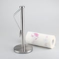 thumbnail image 3 of Paper Towel Holder, Kitchen Roll Paper Holder, Stainless Steel Kitchen Paper Holder, Countertop Kitchen Paper Towel Holder with Weighted Base, 3 of 5