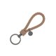 thumbnail image 2 of Wosthever LLavero de cuerda tejida trenzada de cuero, bolso de mujer resistente al desgaste, colgante impermeable, llavero duradero, joyería de Artesanía color albaricoque 3.3*9 cm, 2 of 6