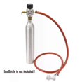 thumbnail image 1 of Mini Co2 Regulator 4ft Gas Line & Ball Lock Fittings Tr21*4 Inlet Soda Water Homebrew Beer Dispense Carbonation Kegging Parts, 1 of 5
