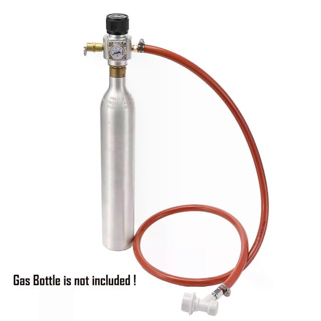 Mini Co2 Regulator 4ft Gas Line & Ball Lock Fittings Tr21*4 Inlet Soda Water Homebrew Beer Dispense Carbonation Kegging Parts