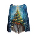 thumbnail image 5 of Birdeem Chandail à Manches Longues Col Rond Imprimé de Noël Mode Automne 2026 pour Femmes, Hauts Graphiques Crochet, Vêtements Hippie, Pulls pour Femmes, Vêtements d'Automne pour Femmes, 5 of 5