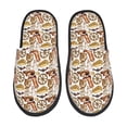 thumbnail image 1 of Fotbe Western Cowboy Pantuflas Peludas para Mujer con Estampado, Zapatillas de Peluche, Zapatos de Invierno para Casa, Uso Interior y Exterior-Large, 1 of 8