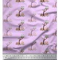 thumbnail image 1 of Soimoi Cotton Cambric Fabric Tree,Mushroom & Owl Kids Decor Fabric Printed Yard 42 Inch Wide, 1 of 1