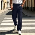 thumbnail image 5 of Horkkom Work Pants for Men Button Zipper Solid Color Dress Pants Casual Business Golf Pants with Pockets S, 5 of 9