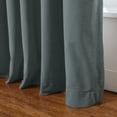 thumbnail image 6 of TWOPAGES Room Darkening 42"x84" Drape Velvet Pinch Pleat Privacy Curtain for Bedroom, 1 Panel, Dark Grey, 6 of 6