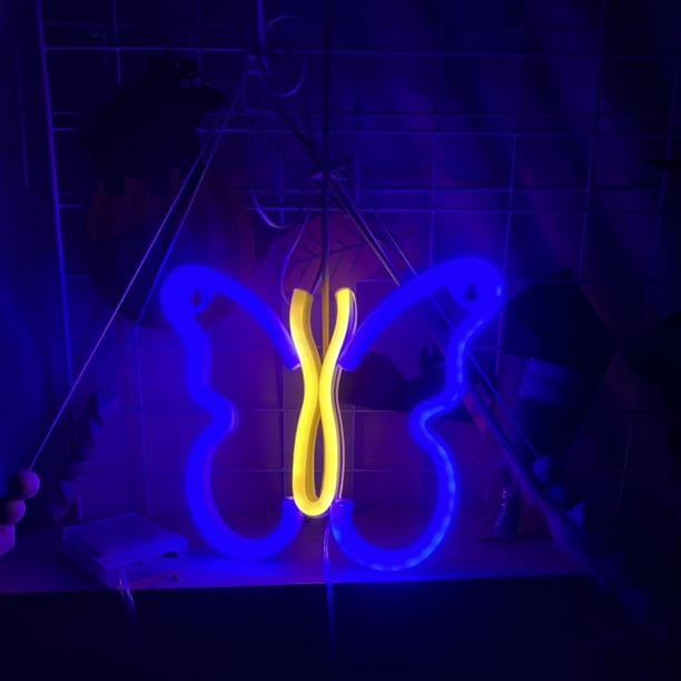 Neon Sign, Butterfly Led Neon Light Wall Light Wall Decor, Battery or