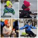 thumbnail image 4 of Gorro Sinhoon con luz para niños, unisex, recargable por USB, manos libres, 4 LED, gorro de invierno de punto con luz nocturna, linterna, regalo para niños y niñas (rojo), 4 of 7