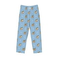 thumbnail image 6 of Uemuo Cute Cartoon Corgi Pattern Men's Wide Leg Palazzo Lounge Pants with Pockets Light Weight Loose Comfy Casual Pajama Pants-XX-Large, 6 of 9