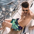 thumbnail image 2 of luoweisi Men's Beach Shorts Quick Dry Swim Trunks with Mesh Lining Dragonfly S, 2 of 5