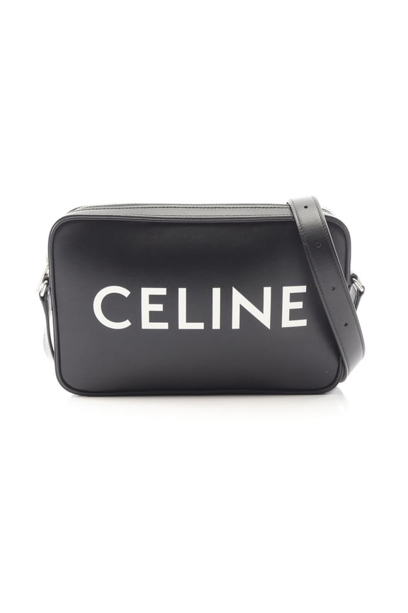 Pre-Owned Celine Medium Messenger Bag, Shoulder Handbag, Leather, Men's & Women's, Black,...