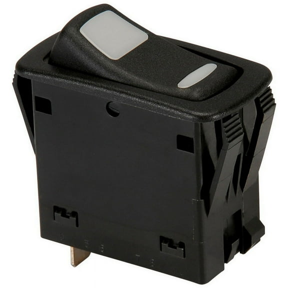 NTE 54-151 SPST Waterproof Dual Color Momentary (On)/Off Illuminated Rocker Switch