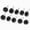 Black, variant on 10 Pcs Gold Cheer Pom Pom Keychain Foil Charm Keyring with Hooks for Women Cheerleader Accessories Gifts