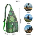 thumbnail image 3 of Retro Desert Sling&nbsp;- Vintage Southwestern Cactus, Multi-Pocket Organization, 3 of 4